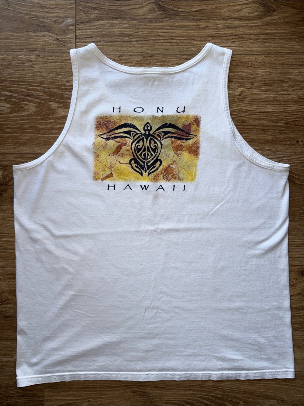 White Graphic Tank Top